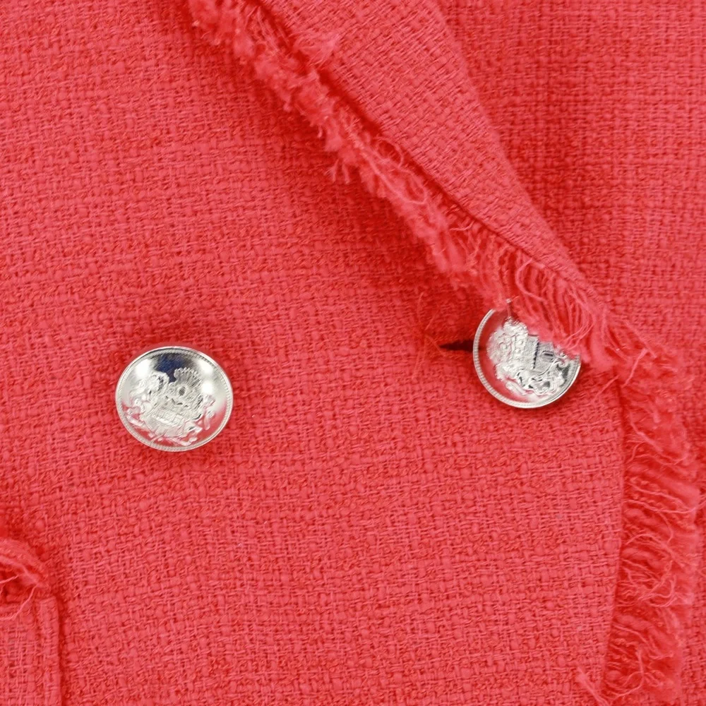 HOUSE OF HARLOW‎ 1960 Double Breasted Tweed Blazer - Picture 6 of 9